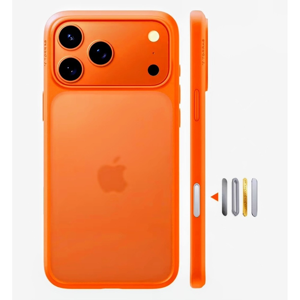 TORRAS Shockproof iPhone 17 Pro Case Cosmic Orange Military Grade 12FT Drop